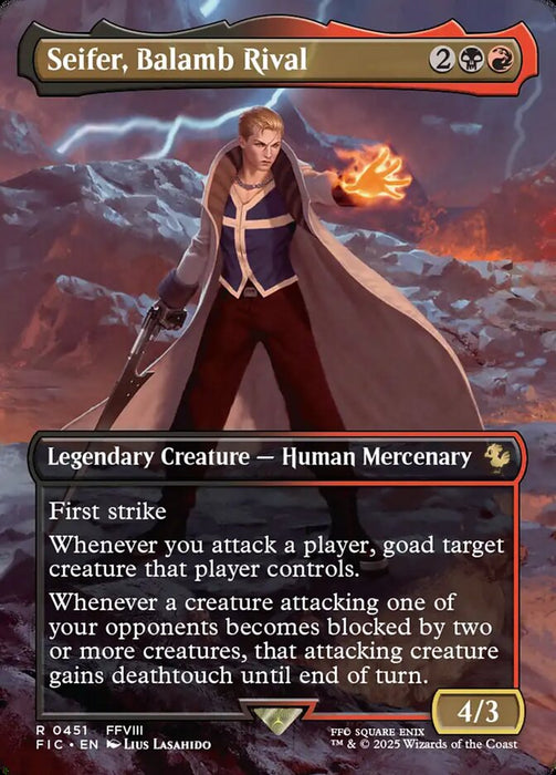 Seifer, Balamb Rival - Borderless - Full Art - Inverted - Legendary