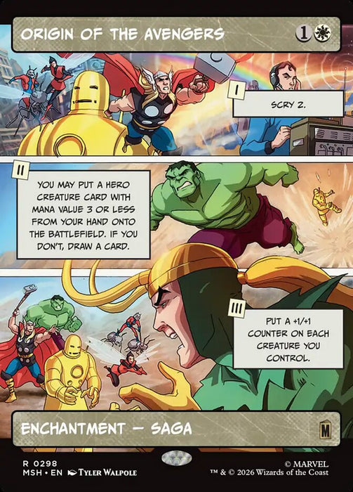 Origin of the Avengers - Borderless - Enchantment - Showcase