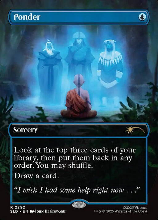 Ponder - Borderless - Full Art - Inverted