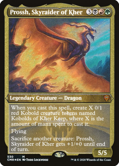 Prossh, Skyraider of Kher - Etched - Inverted - Legendary - Etched (Foil)