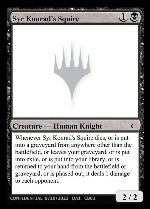Syr Konrad's Squire