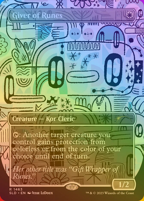 Giver of Runes - Borderless - Full Art - Inverted (Foil)