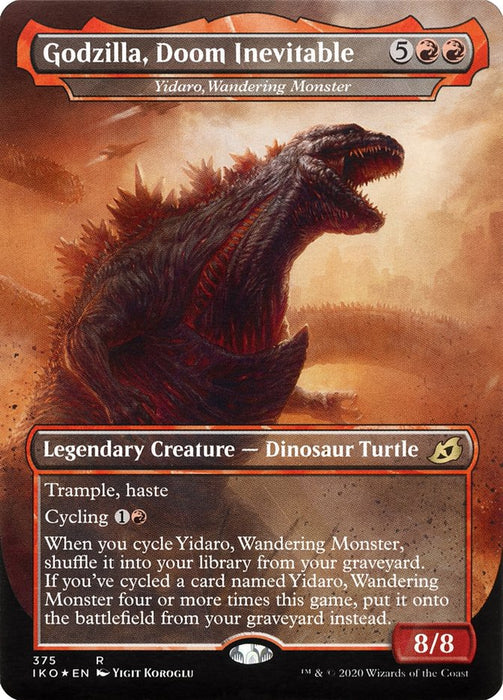 Godzilla, Doom Inevitable - Yidaro, Wandering Monster - Borderless - Full Art - Inverted - Legendary