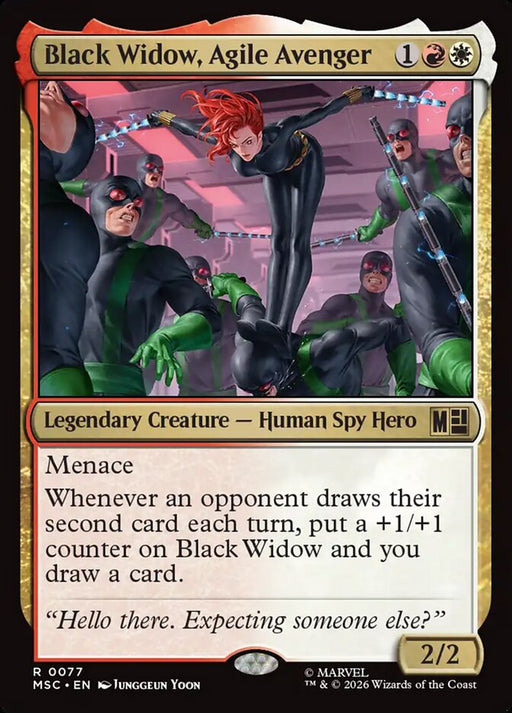 Black Widow, Agile Avenger - Legendary - Surge Foil (Foil)