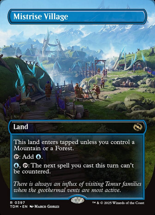 Mistrise Village - Borderless - Full Art - Inverted