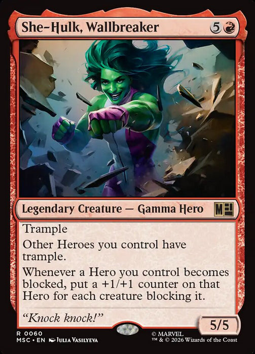 She-Hulk, Wallbreaker - Legendary - Surge Foil (Foil)