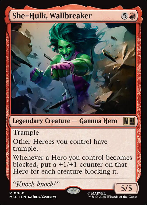 She-Hulk, Wallbreaker - Legendary - Surge Foil (Foil)