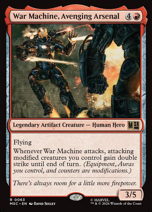 War Machine, Avenging Arsenal - Legendary - Surge Foil