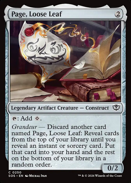 Page, Loose Leaf - Legendary