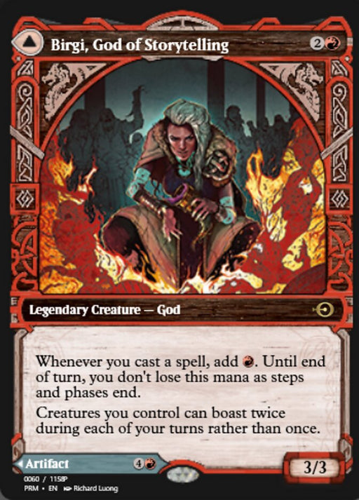 Birgi, God of Storytelling // Harnfel, Horn of Bounty (Foil)