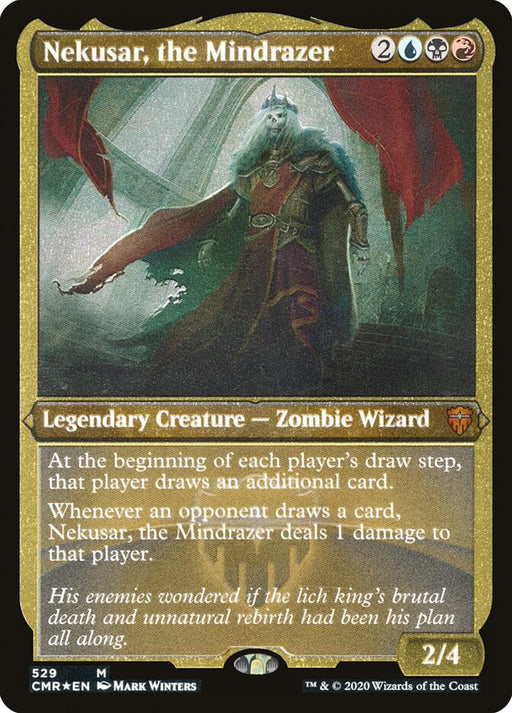 Nekusar, the Mindrazer - Etched - Inverted - Legendary - Etched (Foil)