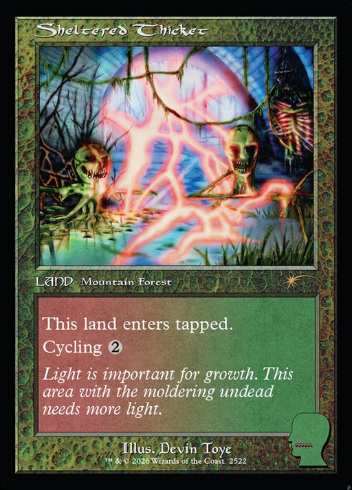 Sheltered Thicket - Retro Frame - Inverted