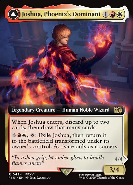 Joshua, Phoenix's Dominant // Phoenix, Warden of Fire - Enchantment - Extended Art - Legendary