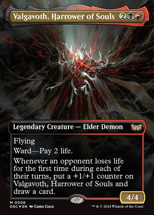 Valgavoth, Harrower of Souls - Borderless - Full Art - Inverted - Legendary