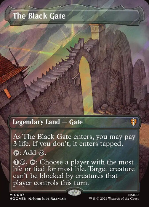 The Black Gate - Borderless - Surge Foil (Foil)