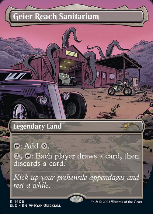 Geier Reach Sanitarium - Borderless - Full Art - Legendary - Inverted
