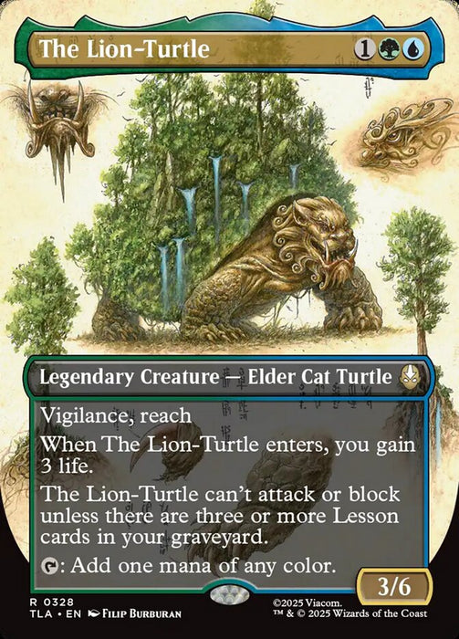 The Lion-Turtle - Borderless - Full Art - Inverted - Legendary (Foil)