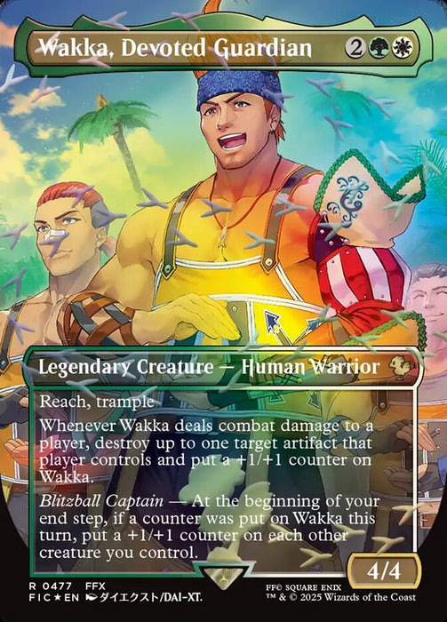 Wakka, Devoted Guardian - Borderless - Full Art - Inverted - Legendary (Foil)