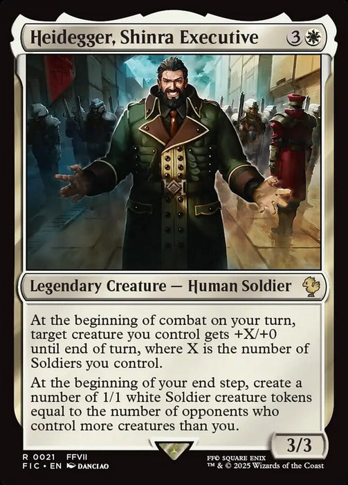 Heidegger, Shinra Executive - Legendary - Surge Foil