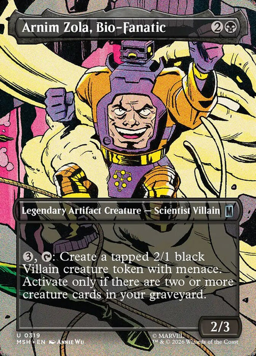 Arnim Zola, Bio-Fanatic - Borderless - Inverted - Legendary