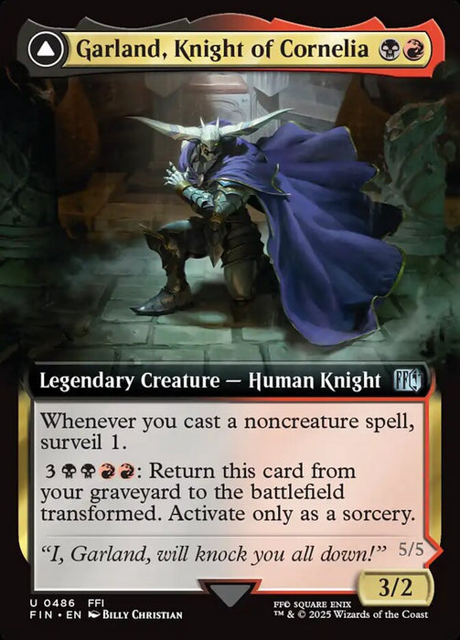 Garland, Knight of Cornelia // Chaos, the Endless - Extended Art - Legendary