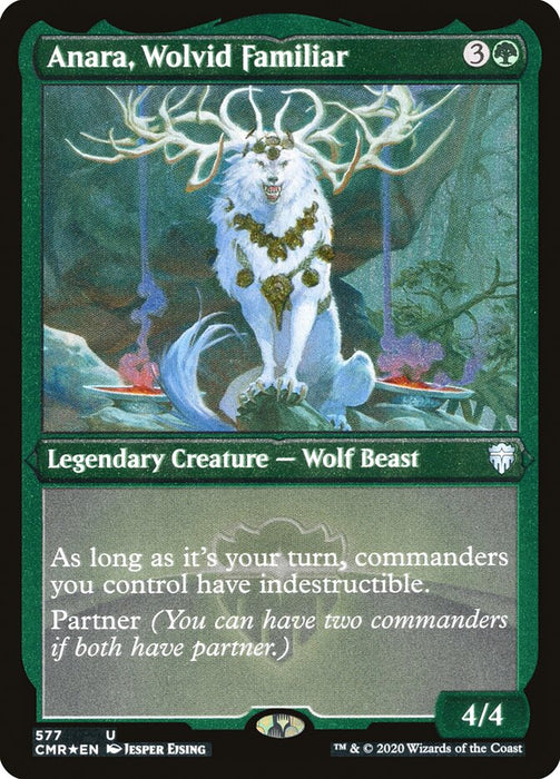Anara, Wolvid Familiar - Etched - Inverted - Legendary - Etched (Foil)