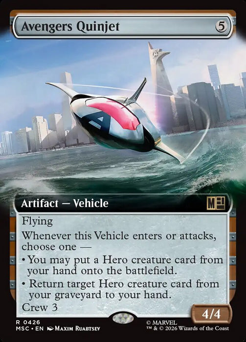 Avengers Quinjet - Extended Art