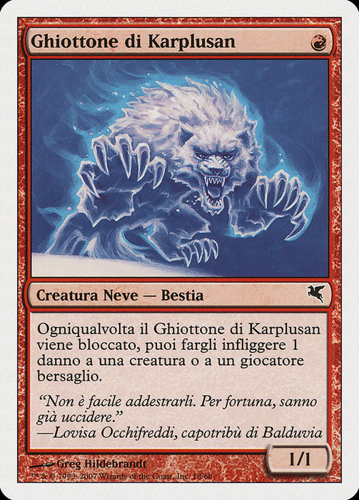 Ghiottone di Karplusan - Karplusan Wolverine