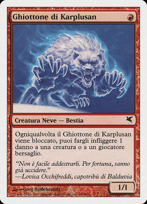 Ghiottone di Karplusan - Karplusan Wolverine