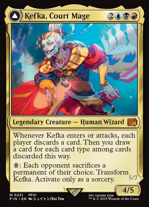Kefka, Court Mage // Kefka, Ruler of Ruin - Legendary (Foil)