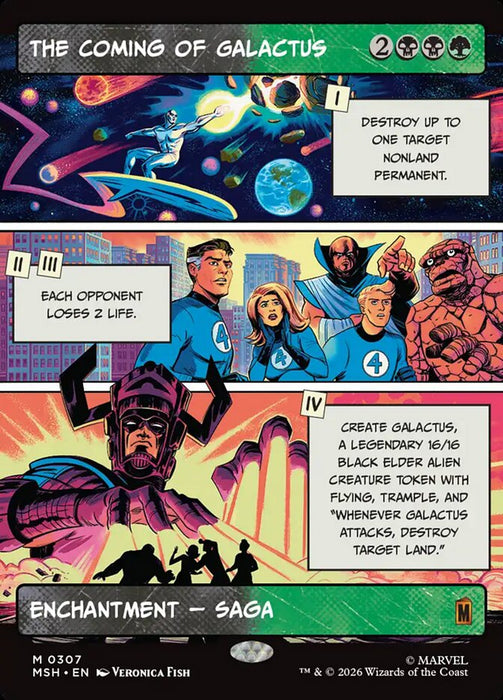 The Coming of Galactus - Full Art - Enchantment - Showcase (Foil)