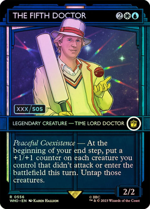 The Fifth Doctor - Borderless - Inverted - Legendary - Showcase (Foil)
