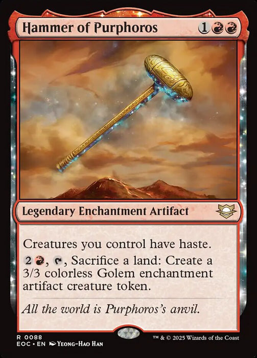 Hammer of Purphoros - Enchantment - Legendary