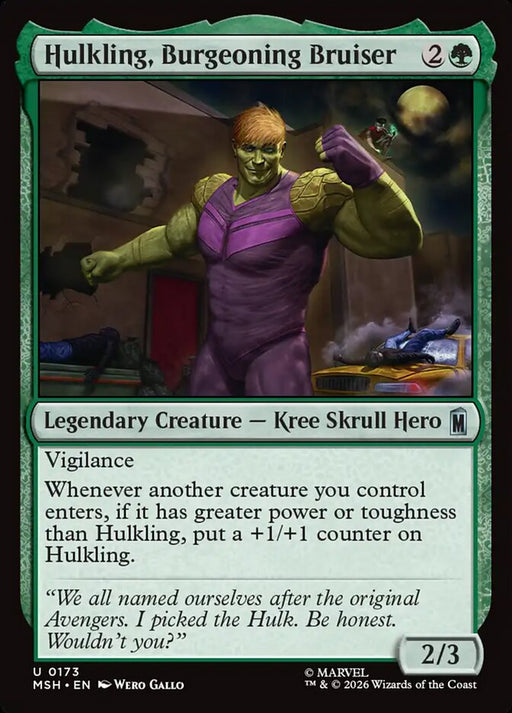 Hulkling, Burgeoning Bruiser - Legendary (Foil)