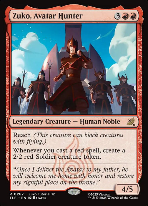 Zuko, Avatar Hunter - Legendary