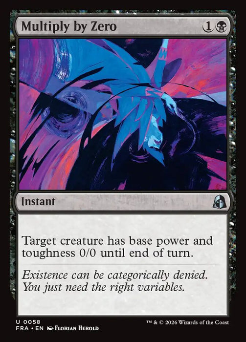 Multiply by Zero (Foil)