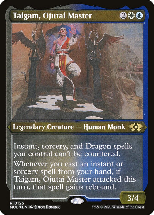 Taigam, Ojutai Master - Etched - Inverted - Legendary - Etched (Foil)