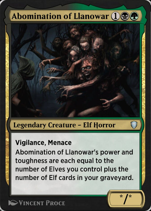 Abomination of Llanowar - Legendary