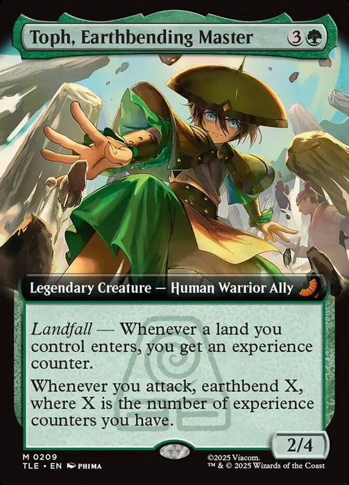 Toph, Earthbending Master - Extended Art - Legendary (Foil)