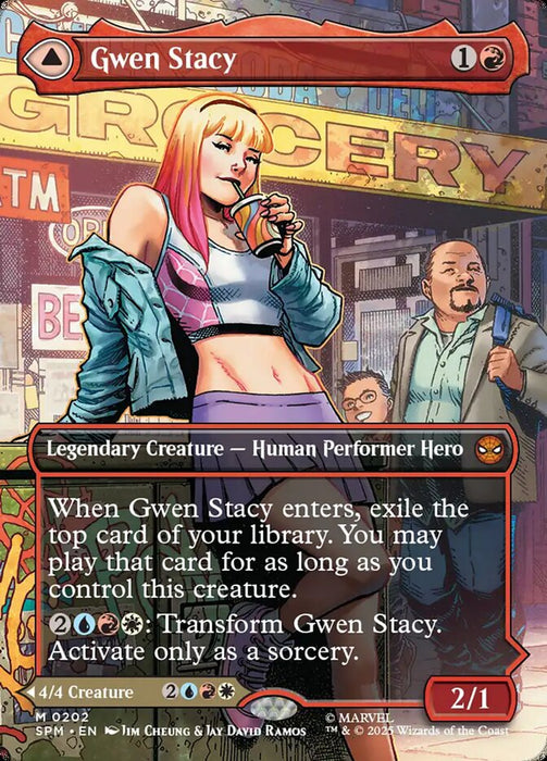 Gwen Stacy // Ghost-Spider - Borderless - Full Art - Fullart - Inverted - Legendary