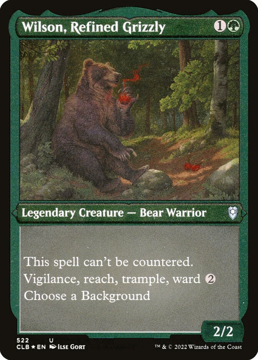 Wilson, Refined Grizzly - Etched - Inverted - Legendary - Etched (Foil)