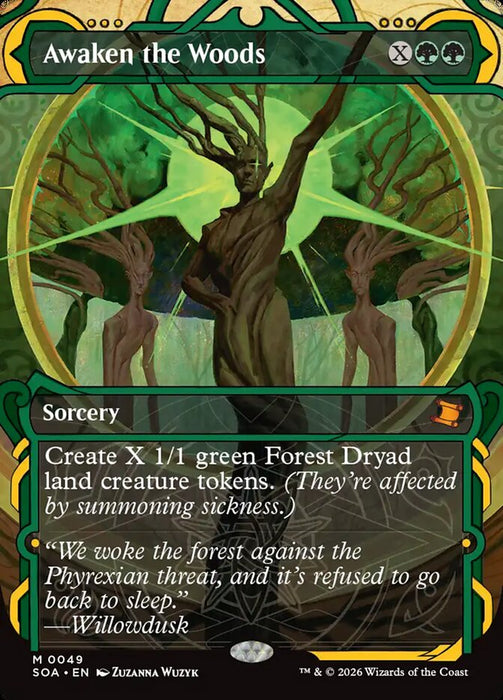 Awaken the Woods - Borderless - Inverted - Showcase (Foil)