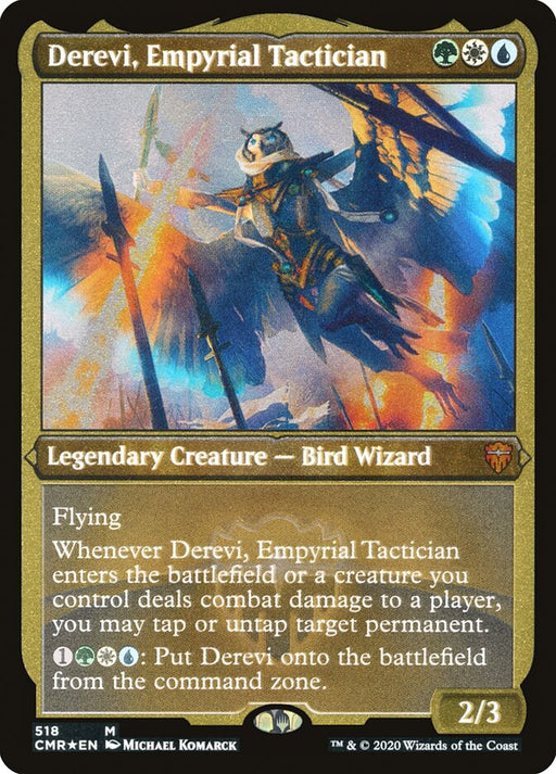 Derevi, Empyrial Tactician - Etched - Inverted - Legendary - Etched (Foil)