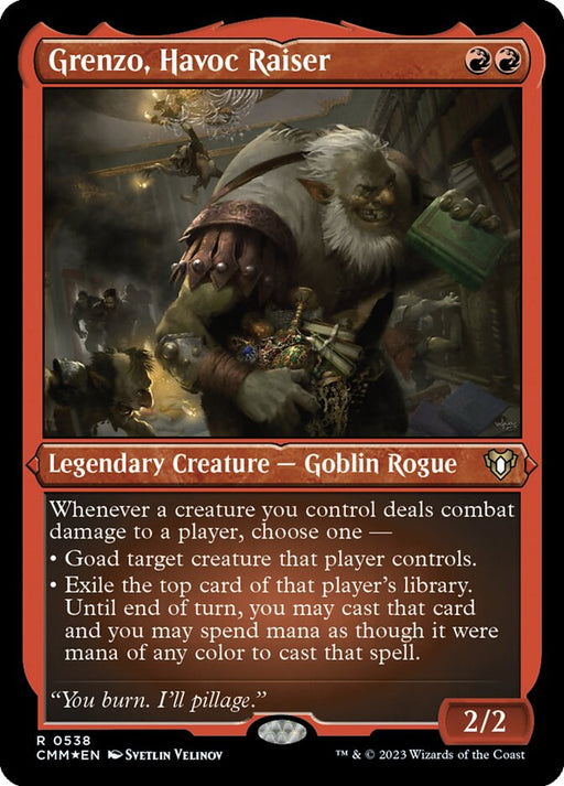 Grenzo, Havoc Raiser - Etched - Inverted - Legendary - Etched (Foil)