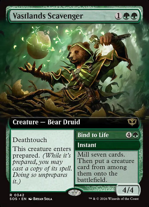 Vastlands Scavenger // Bind to Life - Extended Art