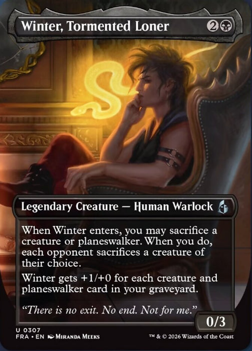 Winter, Tormented Loner - Borderless