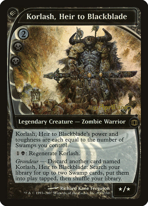 Korlash, Heir to Blackblade (Foil)
