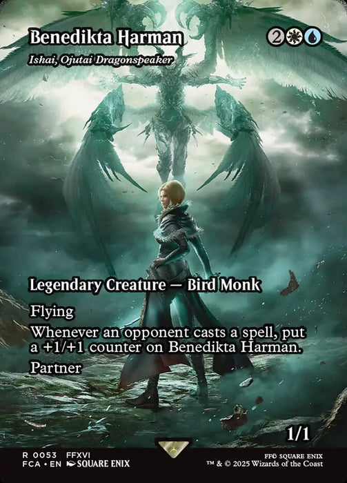 Benedikta Harman - Ishai, Ojutai Dragonspeaker - Borderless - Full Art - Legendary - Inverted (Foil)