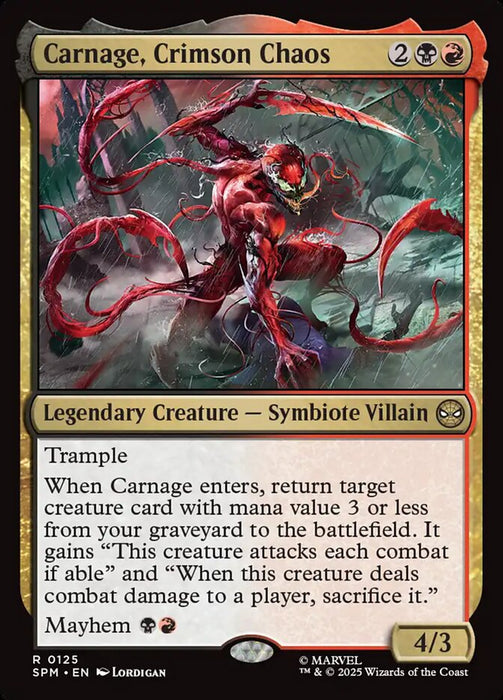Carnage, Crimson Chaos - Legendary