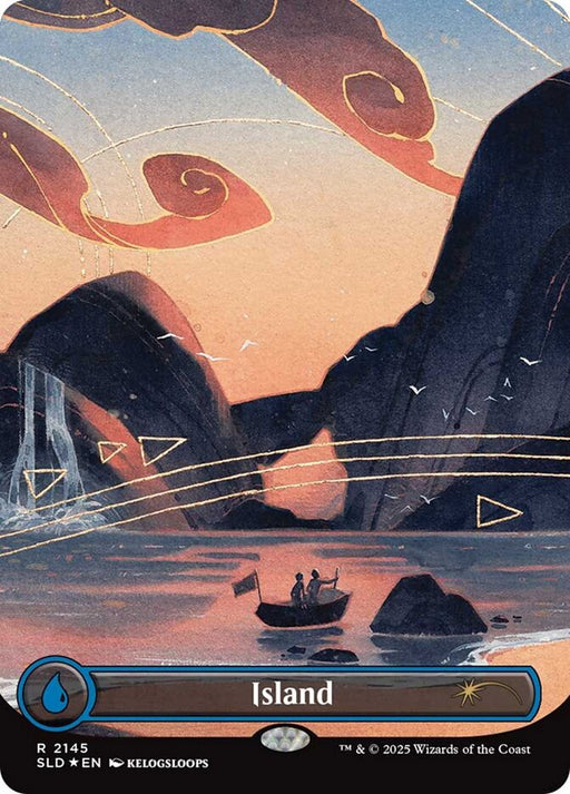 Island - Borderless - Full Art - Inverted (Foil)